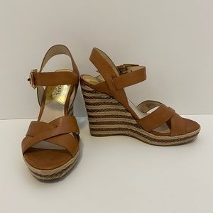 Michael Kors Platform Wedge Espadrilles Size 6